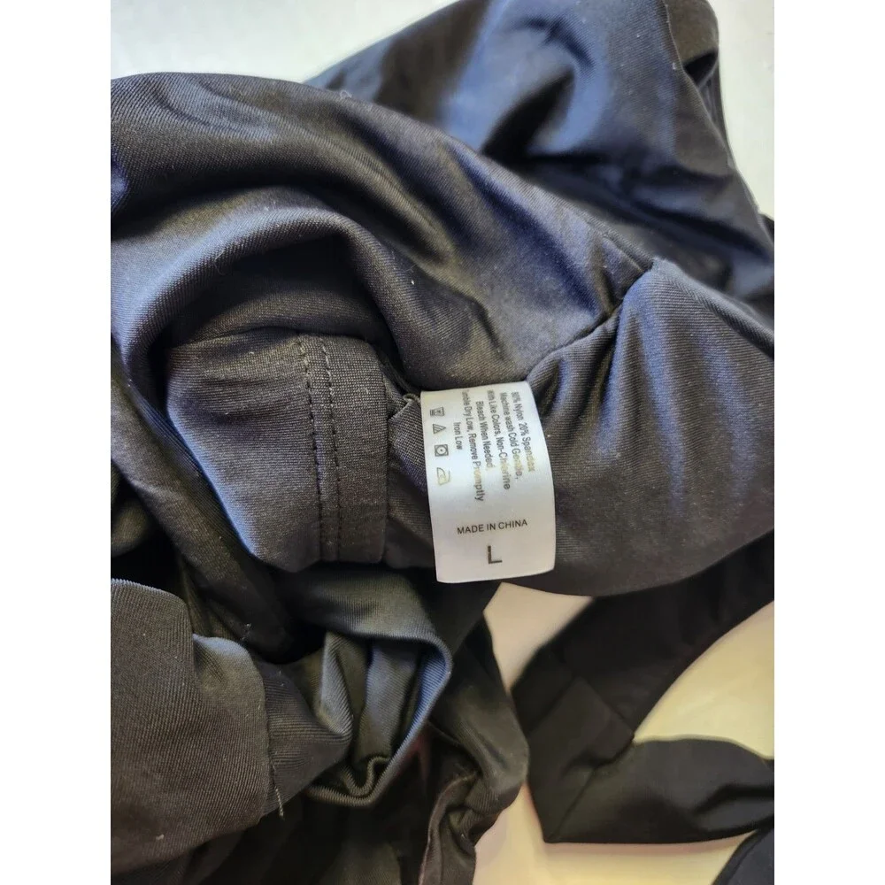 Large One Piece Swimsuit Black